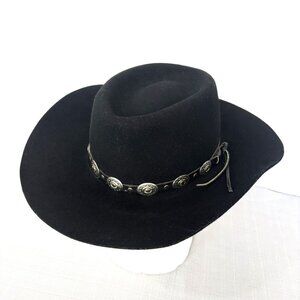 Australian Outback Authentic Western Gambler Cowboy Black Hat